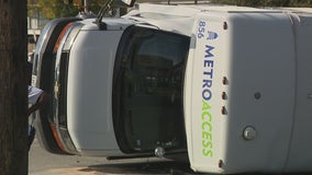 CapMetro van rollover in South Austin; 3 taken to hospital