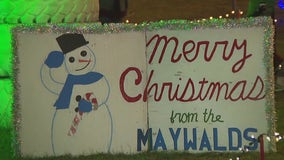 Maywald Christmas Light Display celebrates 10 years of collecting donations