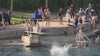 Austinites, local officials jump into Barton Springs Pool for Polar Bear Plunge