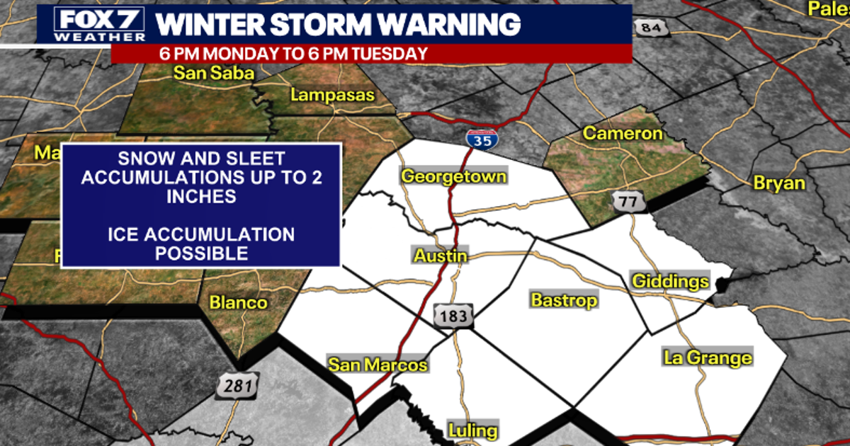 Austin weather: Winter Storm Warning in the forecast for Central Texas ...