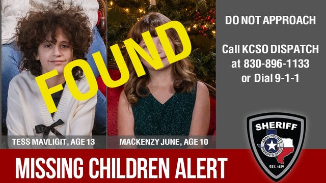 AMBER Alert canceled for 2 missing children from Ingram