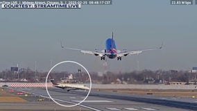 Southwest Airlines plane narrowly avoids crashing into jet on Chicago runway