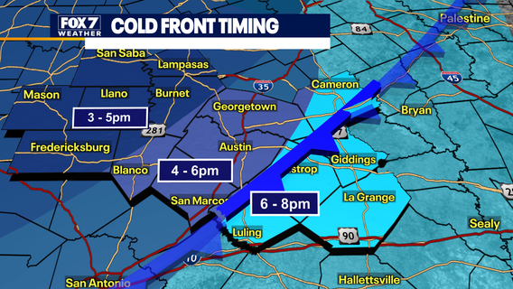 Austin weather: Cold front arrives with wind chills in single digits