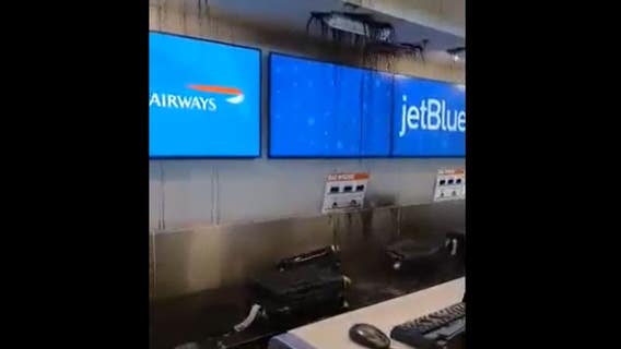 VIDEO: Large water leak fixed at Austin airport