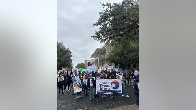 Hundreds march for increased public school funding