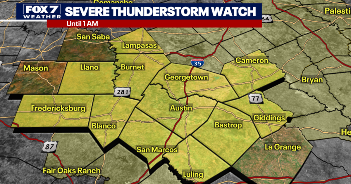 Austin weather: Severe Thunderstorm Warnings issued | FOX 7 Austin