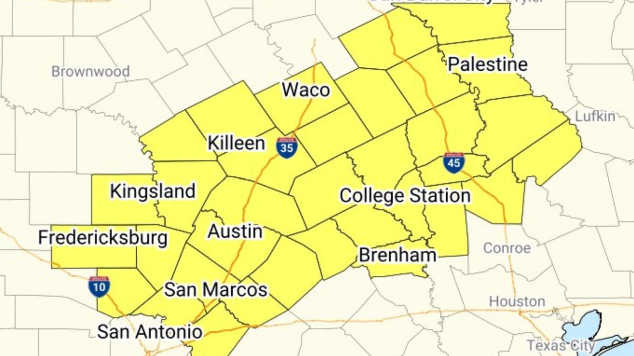 Austin Severe Thunderstorm Watch: Live Weather Updates and Warnings Issued