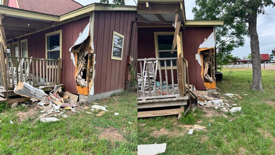 Fayette County home suffers damage from 18-wheeler losing its rear tire assembly