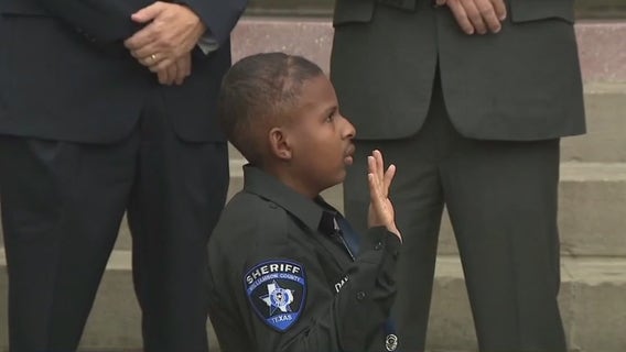 13-year-old battling brain cancer sworn in as honorary member of WilCo agencies