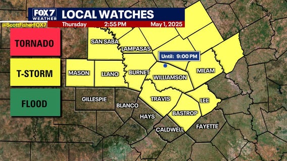 Austin weather: Severe storms in Central Texas