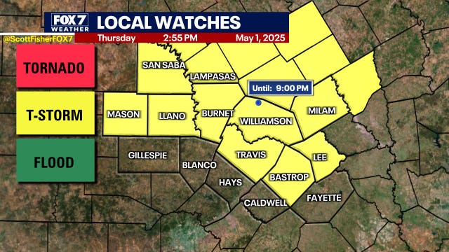 Austin weather: Severe storms in Central Texas