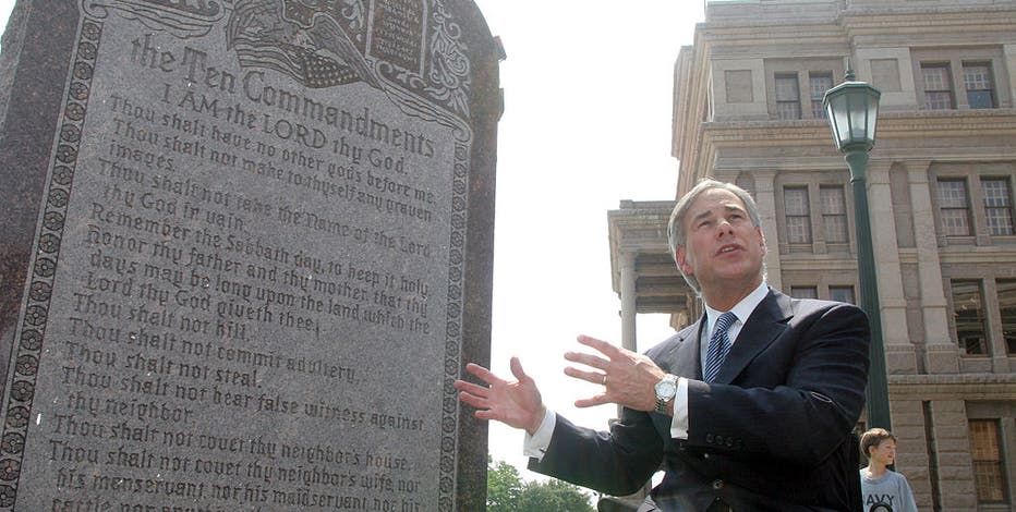Ten Commandments in classrooms among 334 laws signed by Gov. Abbott on Saturday
