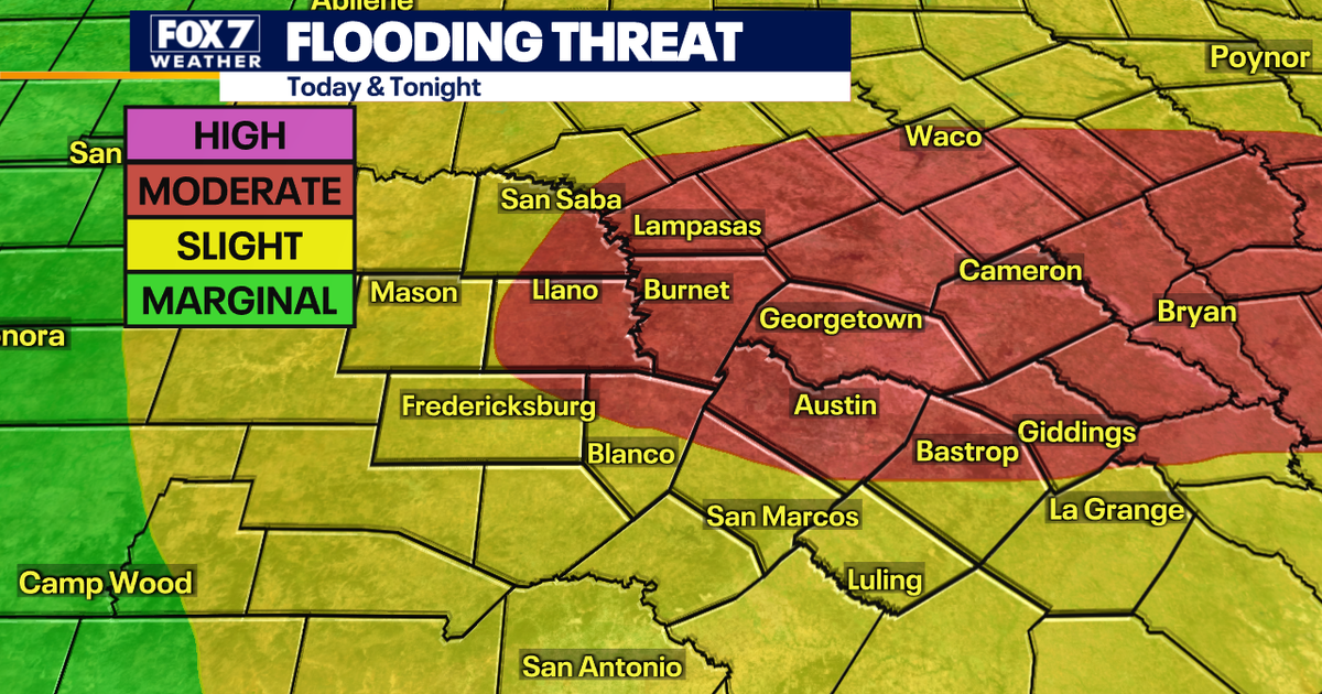 Austin weather: Parts of Central Texas under moderate risk of flooding ...