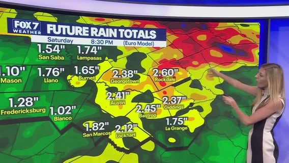 Austin weather: Wet and stormy pattern returns to Central Texas