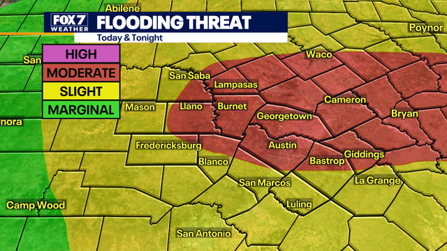 Austin weather: Parts of Central Texas under moderate risk of flooding