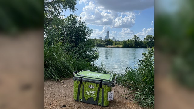 Travis Kelce & Jason Kelce's Garage Beer cooler drop in Austin