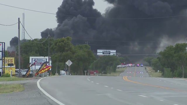 Firefighters battle large fire in Burnet County
