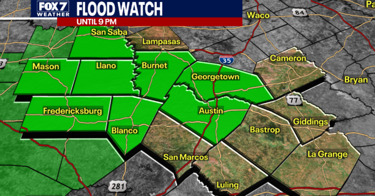 Flood watch issued for much of Central Texas | FOX 7 Austin