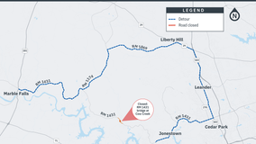 Texas flooding: Detour now in place for RM 1431 bridge at Cow Creek