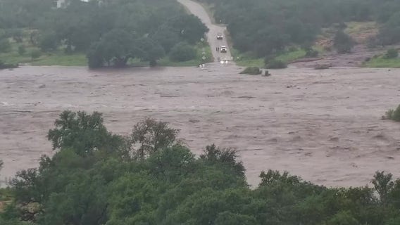 Texas flooding: Timelapse video shows Llano River flood in just minutes