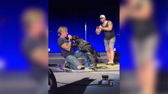 Austin man, his service dog steal Keith Urban show in Colorado