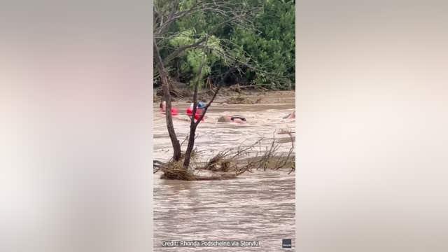 Texas flooding: Video shows woman rescued from rushing water near San Angelo