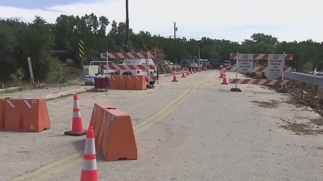 Texas flooding: Temporary bridge opens for Big Sandy Creek residents
