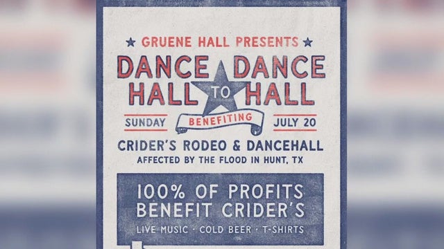 Texas flooding: Gruene Hall steps up to raise money for fellow dance hall Crider's