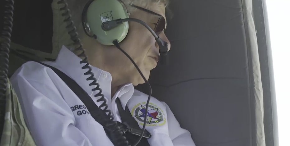 Texas flooding: Gov. Abbott takes aerial tour surveying damage in Kerr County