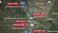 5 homicides in a week reported in Central Texas