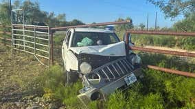 Police seek owner of abandoned vehicle found on private property in Mustang Ridge
