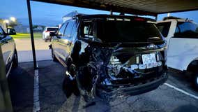 Suspected drunk driver strikes Mustang Ridge police vehicle