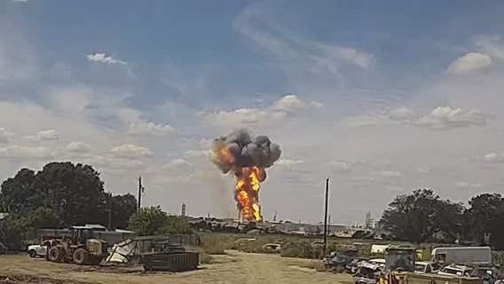 VIDEO: Explosion at Firefly Aerospace rocket testing stand in Burnet County