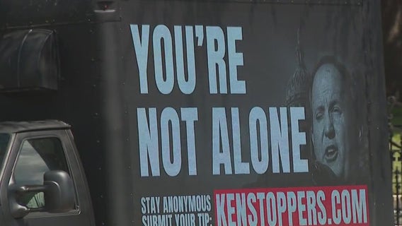 'KenStoppers' truck drives around Texas State Capitol as latest part of John Cornyn campaign