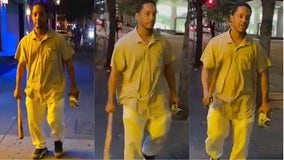Man attacked victim with a baseball bat in downtown; police asking for help to identify him