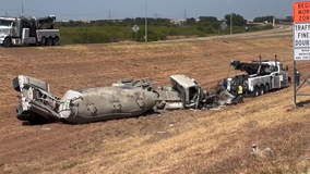 Semi-truck rolls over in crash with 2 other cars in East Austin: ATCEMS