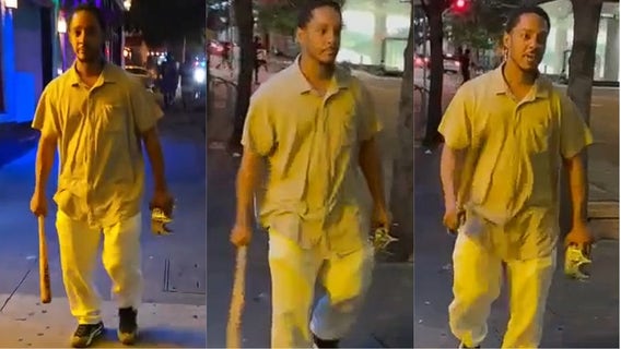Man attacked victim with a baseball bat in downtown; police asking for help to identify him