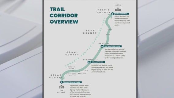 100-mile hiking trail could connect San Antonio to Austin