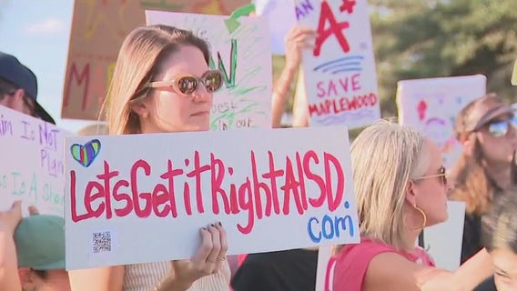 Concerned community members protest proposed Austin ISD school closures