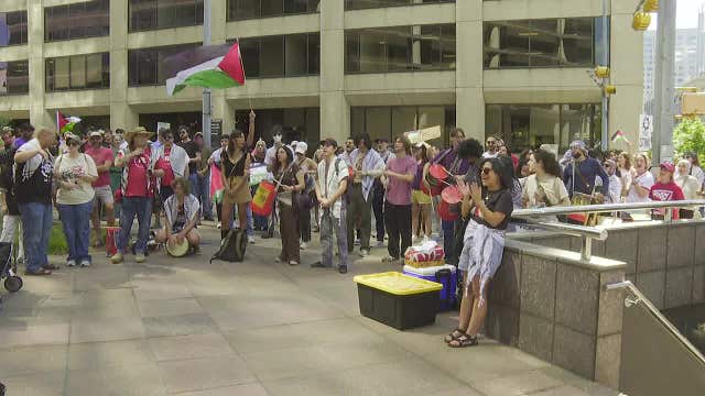 Hundreds gather in Austin to join worldwide protests for Gaza ceasefire and sanctions