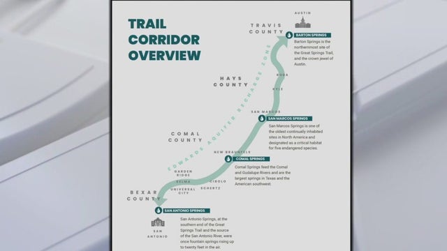 100-mile hiking trail could connect San Antonio to Austin