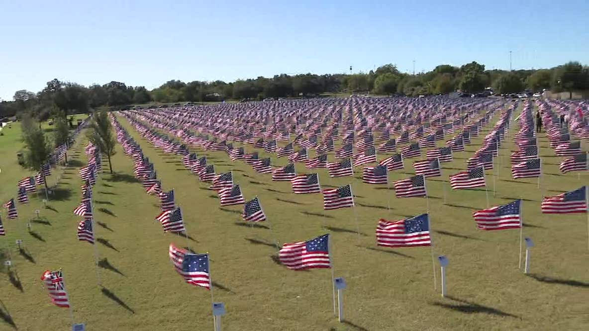 Georgetown unveils record 2,000 flags to honor local heroes at Field of Honor ceremony