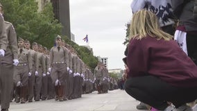 Lone Star Showdown: Texas A&M Corps of Cadets March on South Congress Avenue