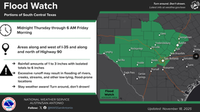 Flood Watch on the horizon for south Central Texas