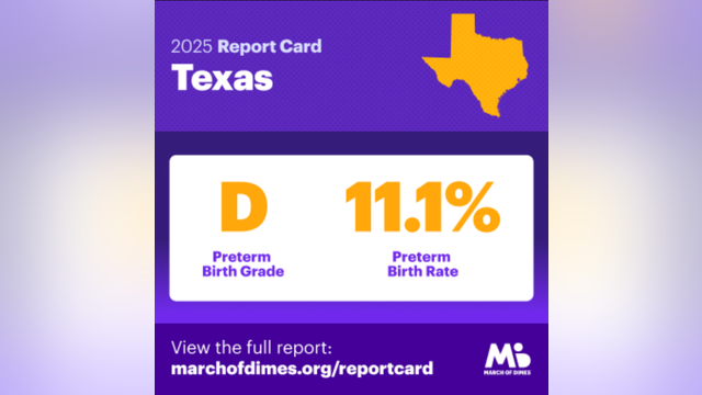 Texas earns 'D' on March of Dimes report as infant mortality worsens