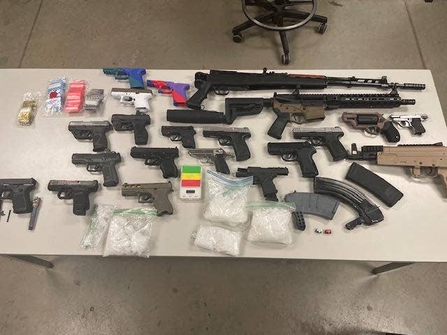 Texas pursuit ends with discovery of meth, ghost guns