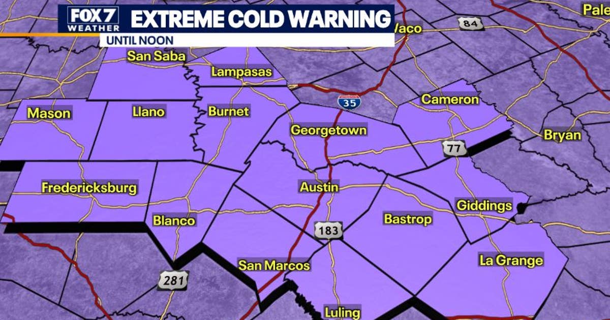 Austin weather: Extreme Cold Warning in effect until noon