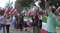 Austin protesters at State Capitol call on President Trump to "Help Iran"