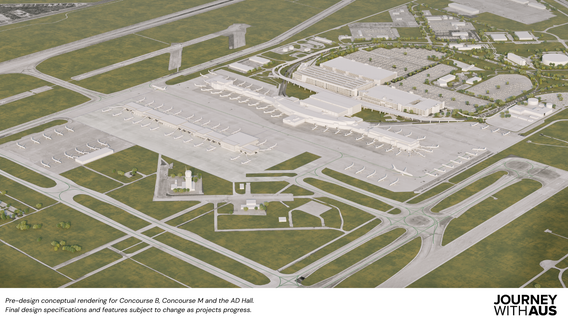 Austin airport to nearly double in size over next decade