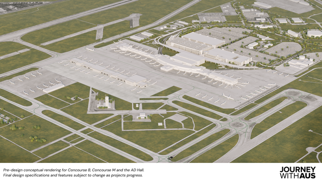 Austin airport to nearly double in size over next decade